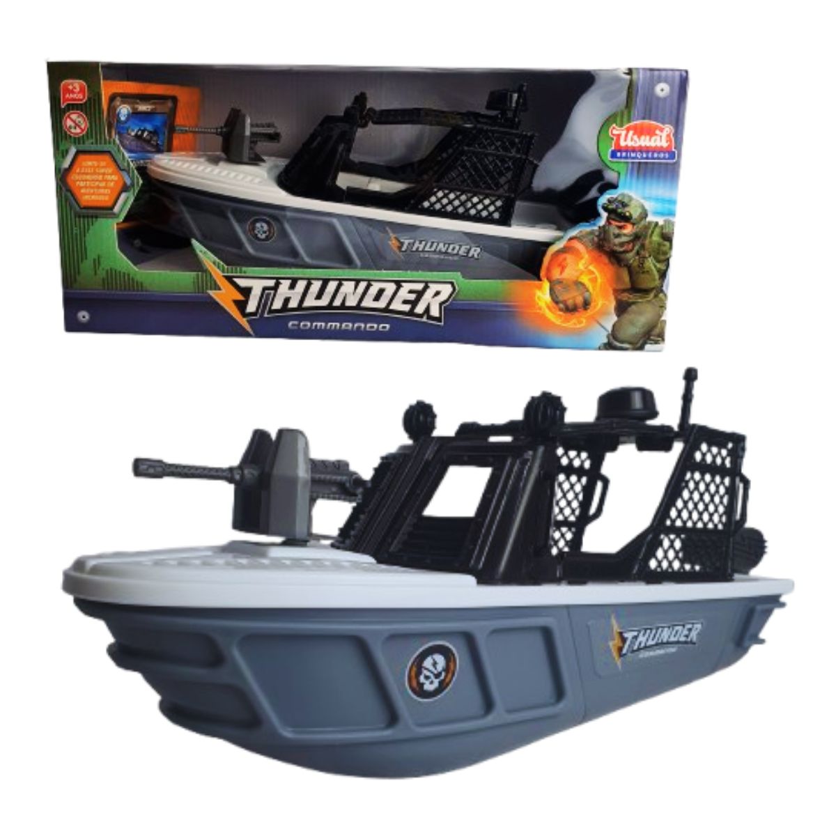 Brinquedo Infantil Barco Thunder Commando - Usual Brinquedo Infantil Barco Thunder Commando - Usual